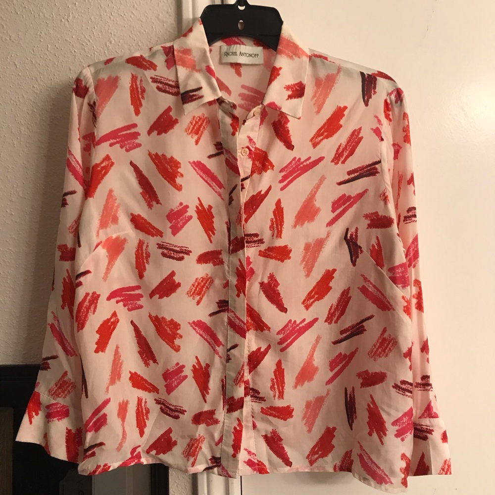 Retro Button-down Blouse